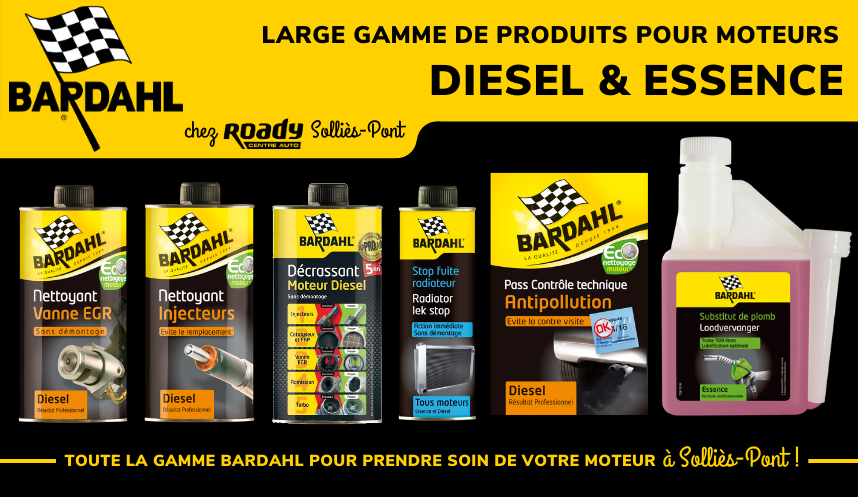 L'expertise des produits Bardahl chez Roady Sollies-Pont 83 !